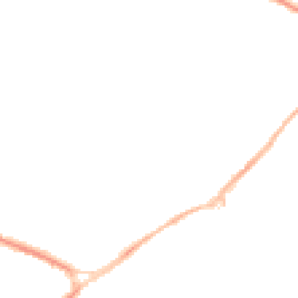 Night-time road noise heatmap for NG17 2AT