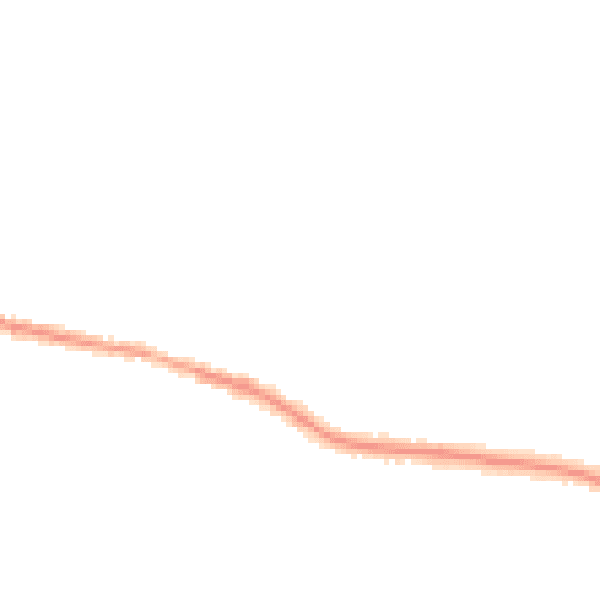 Night-time road noise heatmap for NG17 2GL