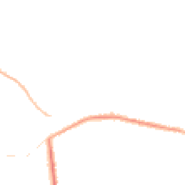 Night-time road noise heatmap for NG17 2LT