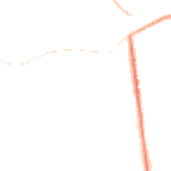 Night-time road noise heatmap for NG17 2SF