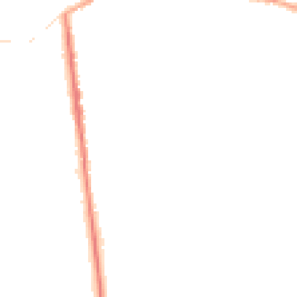 Night-time road noise heatmap for NG17 2SU