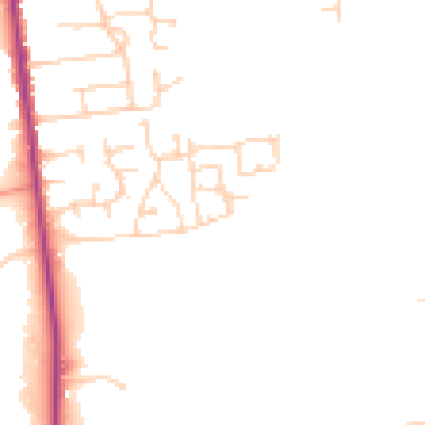 Daytime road noise heatmap for NG17 2TB