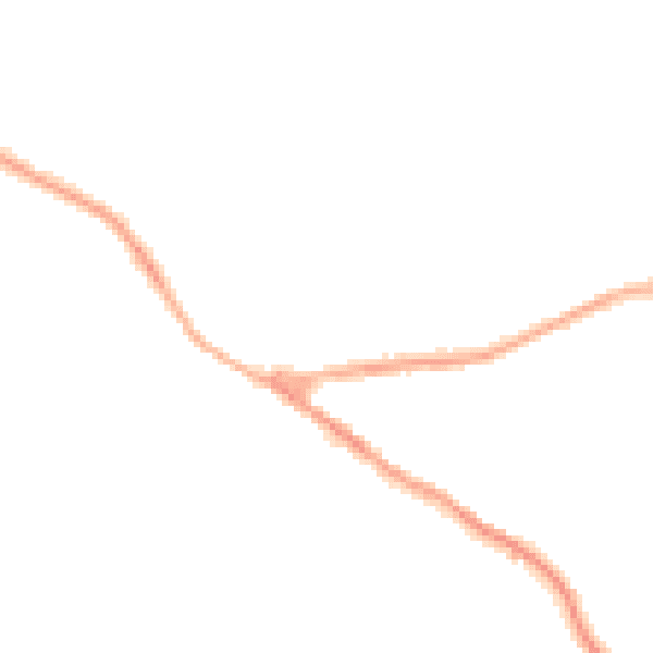 Night-time road noise heatmap for NG17 3GX