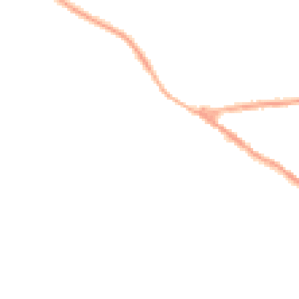 Night-time road noise heatmap for NG17 3HT