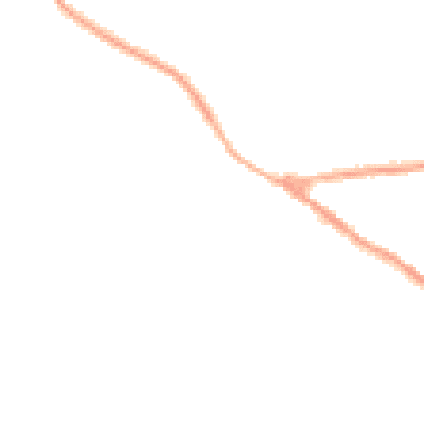 Night-time road noise heatmap for NG17 3JT