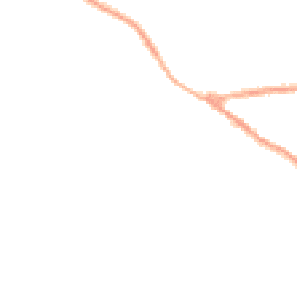 Night-time road noise heatmap for NG17 3NB