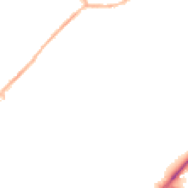 Night-time road noise heatmap for NG17 4AG
