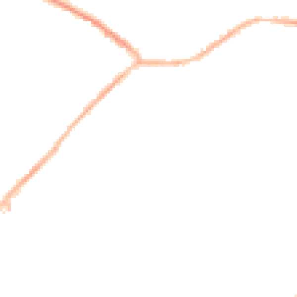 Night-time road noise heatmap for NG17 4BH
