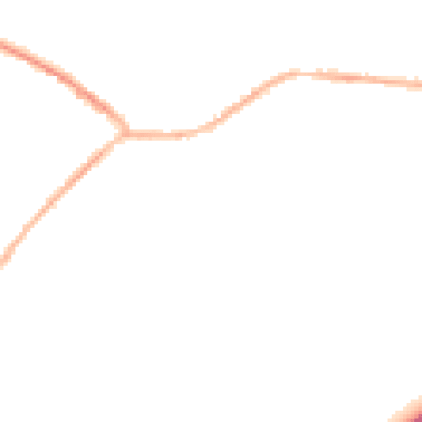 Night-time road noise heatmap for NG17 4GG