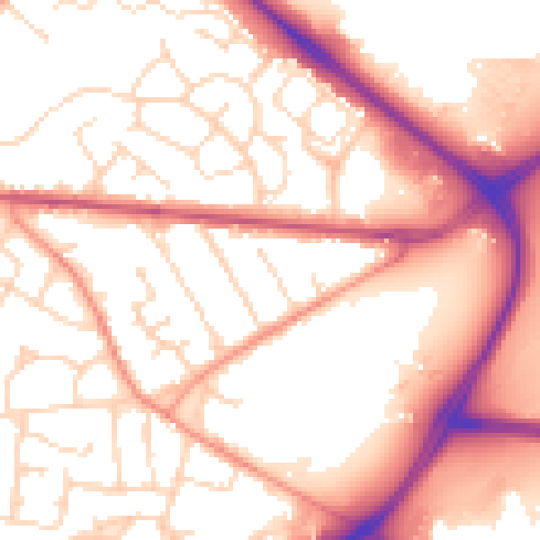 Daytime road noise heatmap for NG17 4HD