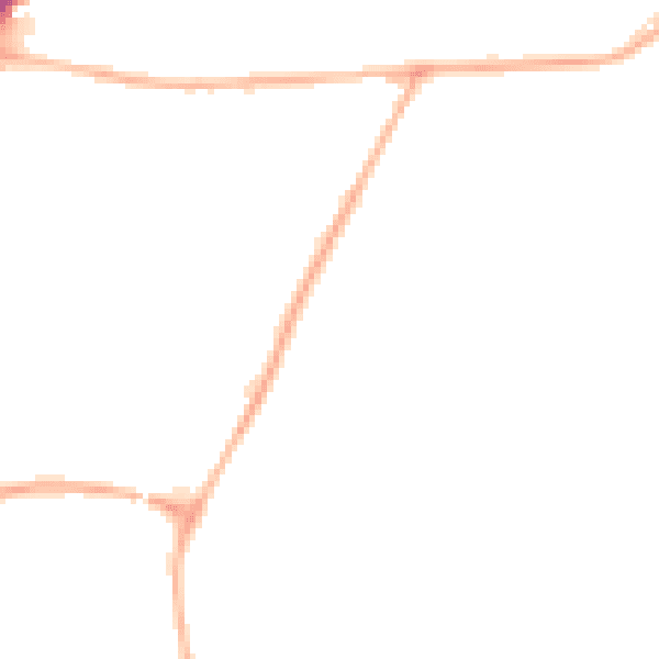Night-time road noise heatmap for NG17 5HJ