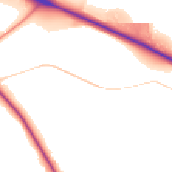 Daytime road noise heatmap for NG17 5LB