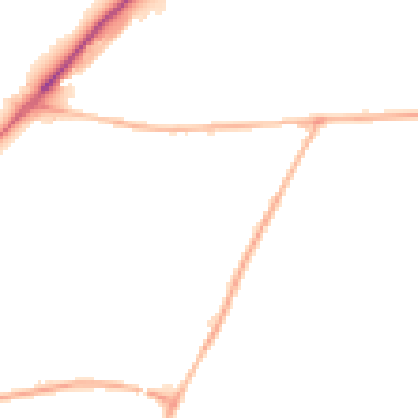 Night-time road noise heatmap for NG17 5LY