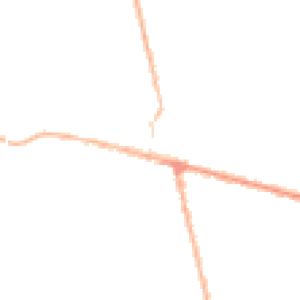 Night-time road noise heatmap for NG17 7AL