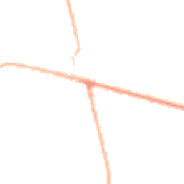 Night-time road noise heatmap for NG17 7BB