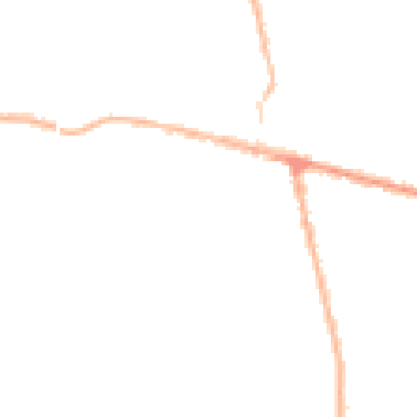 Night-time road noise heatmap for NG17 7DN