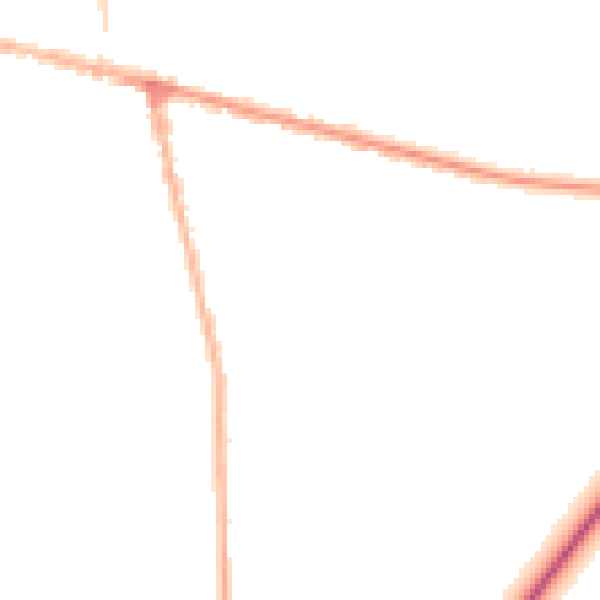 Night-time road noise heatmap for NG17 7EJ