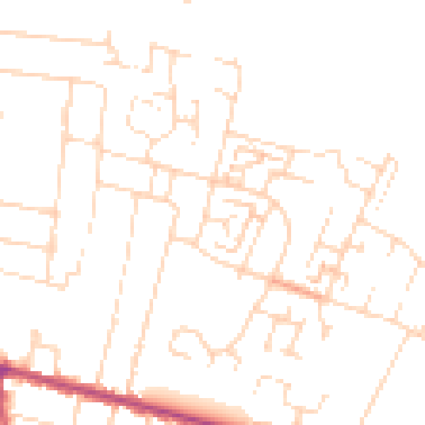Daytime road noise heatmap for NG17 7NL