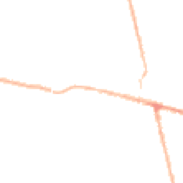 Night-time road noise heatmap for NG17 8AH