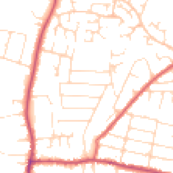 Daytime road noise heatmap for NG17 8GB