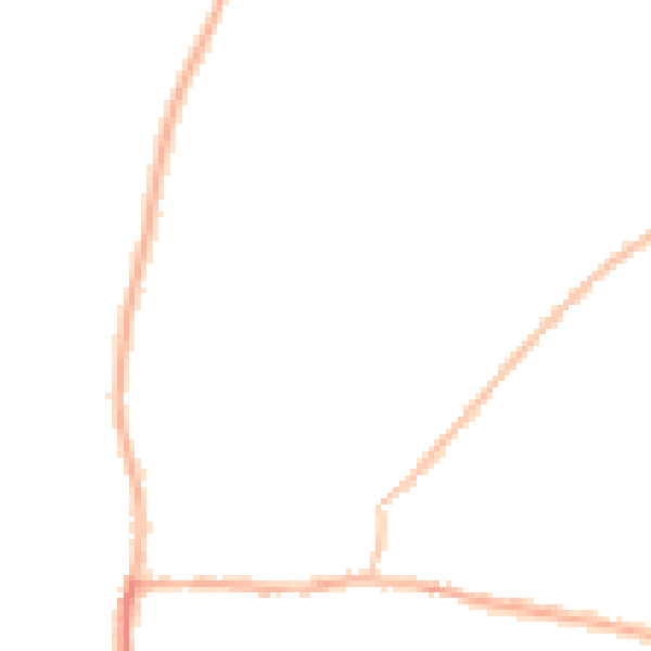 Night-time road noise heatmap for NG17 8GE