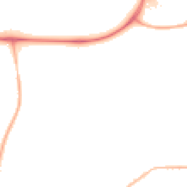 Night-time road noise heatmap for NG17 8PD
