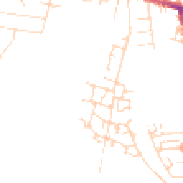 Daytime road noise heatmap for NG17 8SB