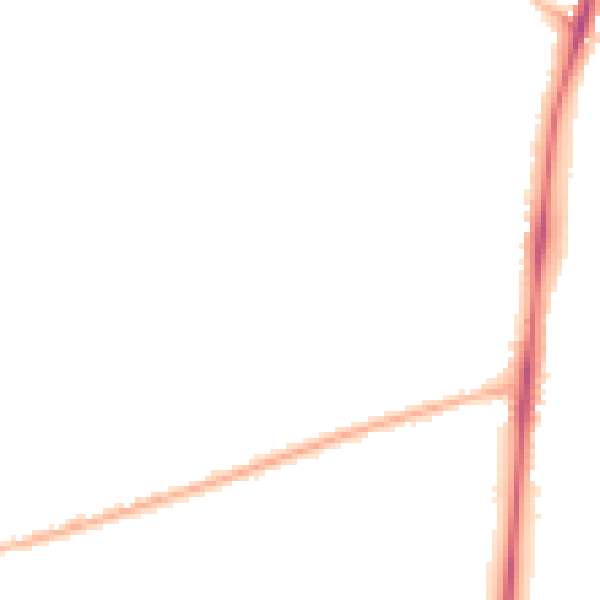 Night-time road noise heatmap for NG17 9BN