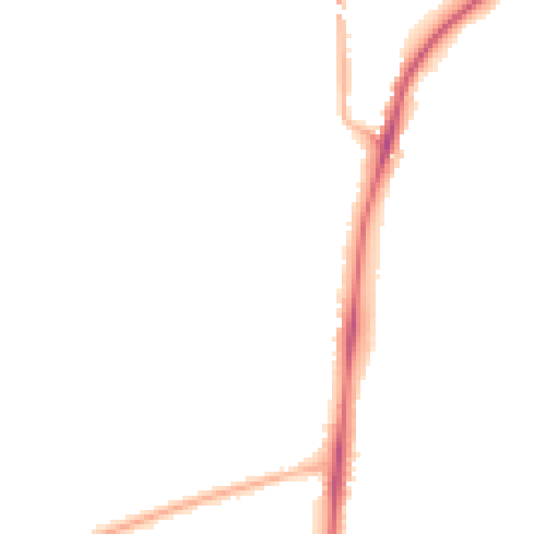 Night-time road noise heatmap for NG17 9DF