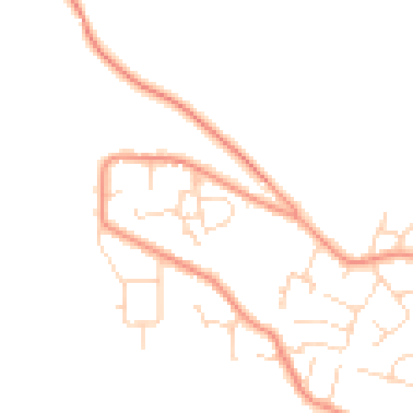 Daytime road noise heatmap for NG17 9FD