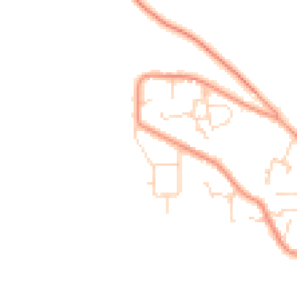 Daytime road noise heatmap for NG17 9FY