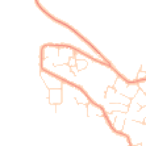 Daytime road noise heatmap for NG17 9GR