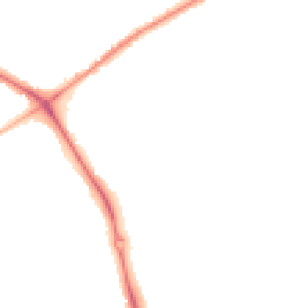 Night-time road noise heatmap for NG19 0BP
