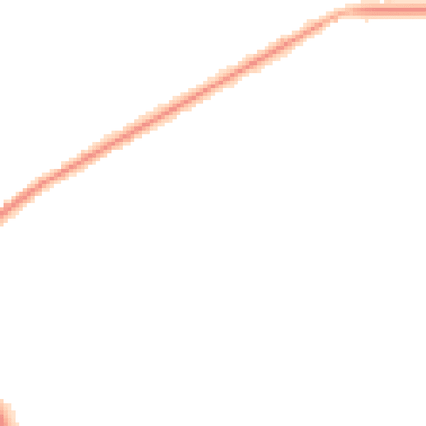 Night-time road noise heatmap for NG19 0BZ
