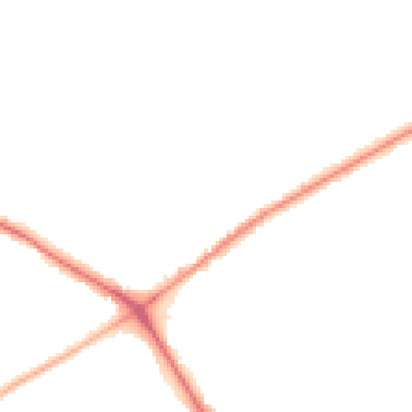 Night-time road noise heatmap for NG19 0DJ