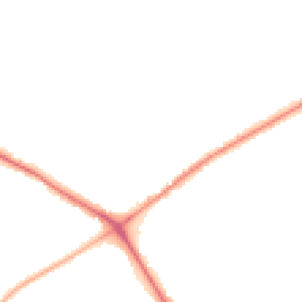 Night-time road noise heatmap for NG19 0DN