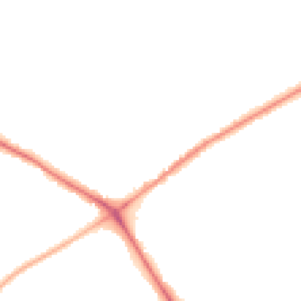 Night-time road noise heatmap for NG19 0DW