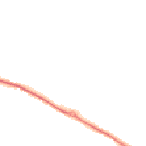 Night-time road noise heatmap for NG19 0GJ
