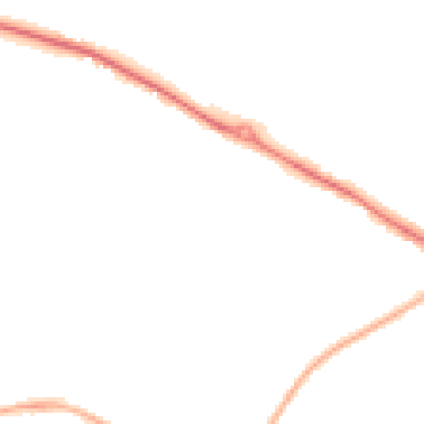 Night-time road noise heatmap for NG19 0LZ