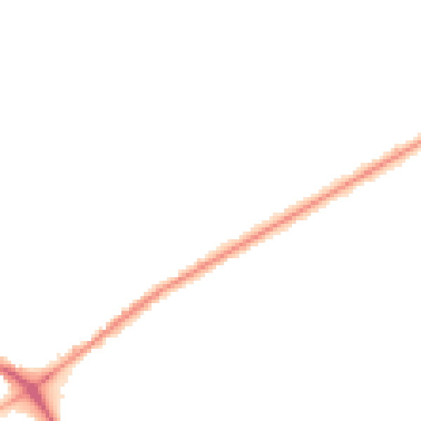 Night-time road noise heatmap for NG19 0NJ
