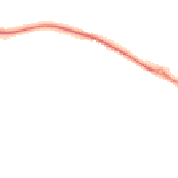 Night-time road noise heatmap for NG19 0PN