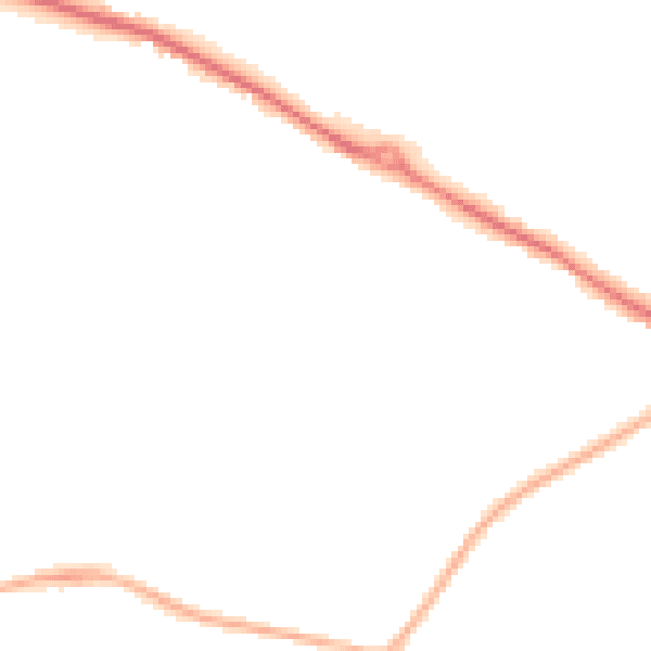 Night-time road noise heatmap for NG19 0RU