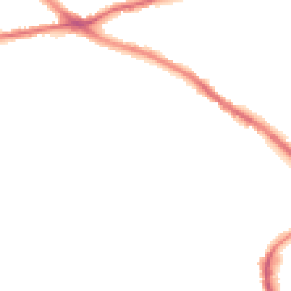 Night-time road noise heatmap for NG19 6BN
