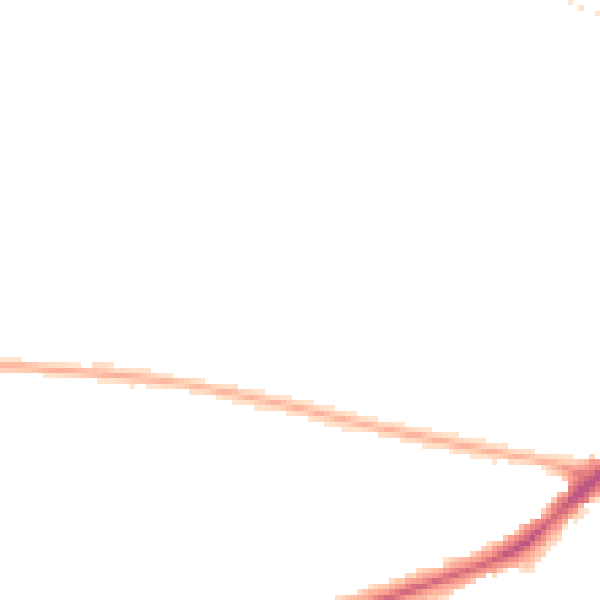 Night-time road noise heatmap for NG19 6PY