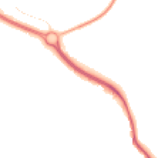 Night-time road noise heatmap for NG19 7BF