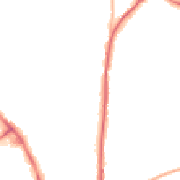 Night-time road noise heatmap for NG19 7DS
