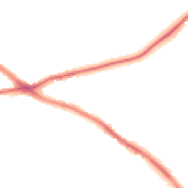 Night-time road noise heatmap for NG19 7EP