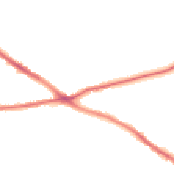 Night-time road noise heatmap for NG19 7HA