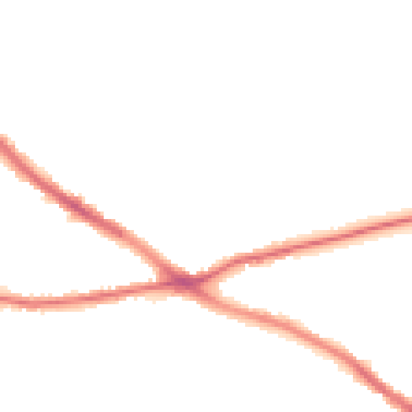 Night-time road noise heatmap for NG19 7HJ