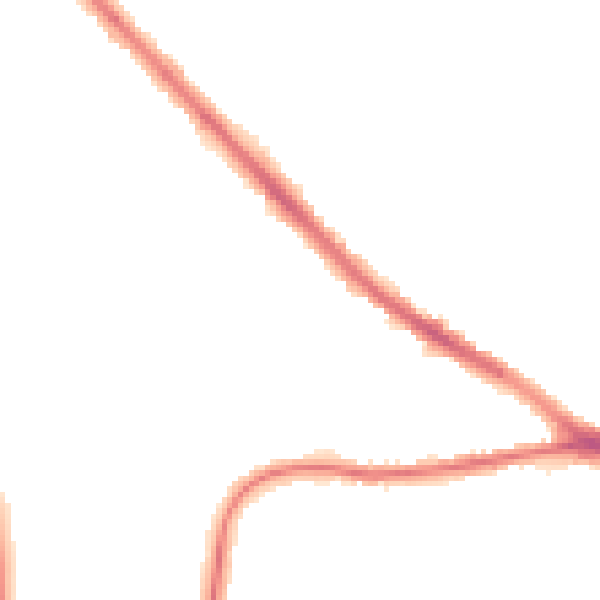 Night-time road noise heatmap for NG19 7LA